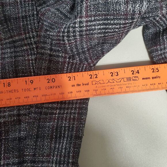 VTG Joseph Abboud Hamilton Soft Coat Blazer Jacket  42 R Windowpane Sport Coat - Picture 16 of 16